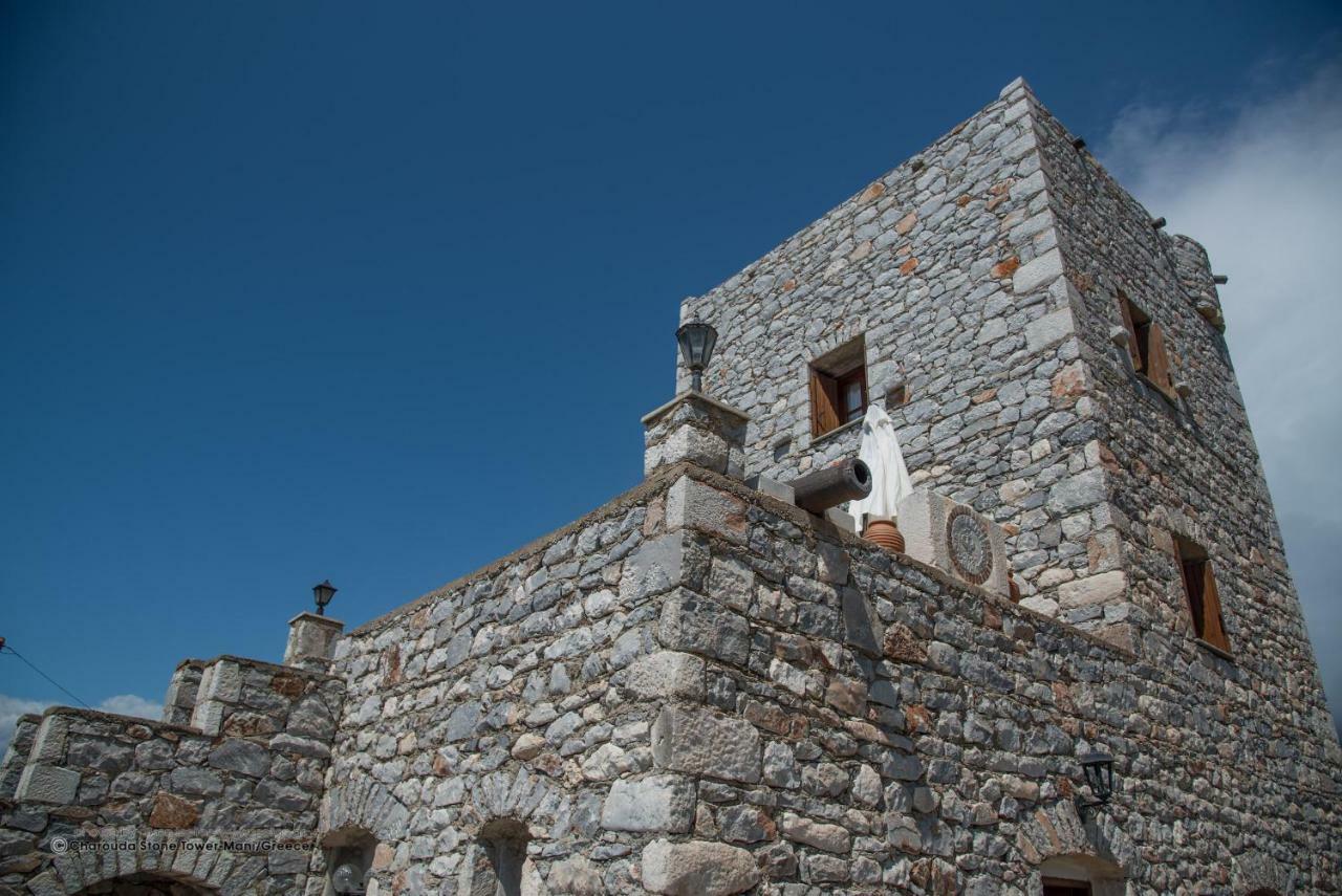 Charouda Stone Tower Apartment Pyrgos Dirou ภายนอก รูปภาพ